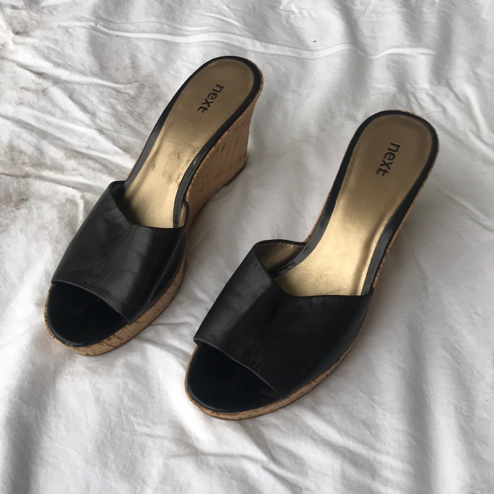 Next Women’s leather wedge sandals